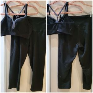 2 Piece Yoga Set 🧘‍♀️ Sports Bra & Capri Leggings